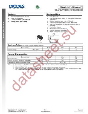 BZX84C10T-7-F datasheet  